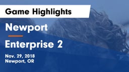 Newport  vs Enterprise 2 Game Highlights - Nov. 29, 2018