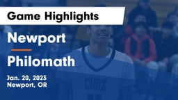 Newport  vs Philomath  Game Highlights - Jan. 20, 2023