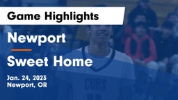 Newport  vs Sweet Home  Game Highlights - Jan. 24, 2023