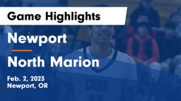 Newport  vs North Marion  Game Highlights - Feb. 2, 2023