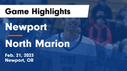 Newport  vs North Marion  Game Highlights - Feb. 21, 2023