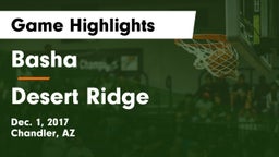 Basha  vs Desert Ridge  Game Highlights - Dec. 1, 2017