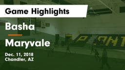 Basha  vs Maryvale  Game Highlights - Dec. 11, 2018