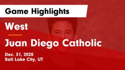 West  vs Juan Diego Catholic  Game Highlights - Dec. 31, 2020