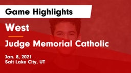 West  vs Judge Memorial Catholic  Game Highlights - Jan. 8, 2021