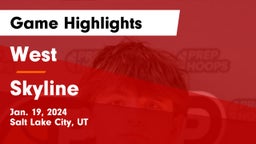 West  vs Skyline  Game Highlights - Jan. 19, 2024