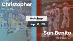 Matchup: Christopher High vs. San Benito  2018