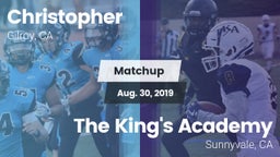 Matchup: Christopher High vs. The King's Academy  2019