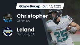Recap: Christopher  vs. Leland  2022