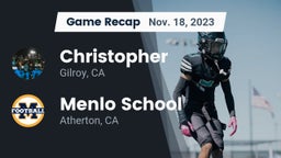 Recap: Christopher  vs. Menlo School 2023