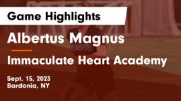 Albertus Magnus  vs Immaculate Heart Academy  Game Highlights - Sept. 15, 2023