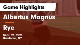 Albertus Magnus  vs Rye  Game Highlights - Sept. 26, 2023