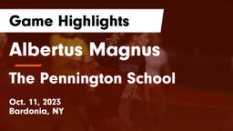 Albertus Magnus  vs The Pennington School Game Highlights - Oct. 11, 2023