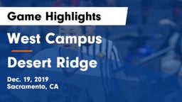 West Campus  vs Desert Ridge  Game Highlights - Dec. 19, 2019