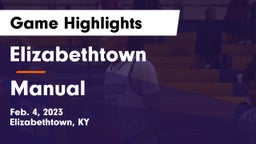 Elizabethtown  vs Manual Game Highlights - Feb. 4, 2023