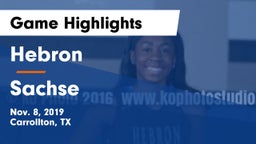 Hebron  vs Sachse Game Highlights - Nov. 8, 2019