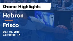 Hebron  vs Frisco  Game Highlights - Dec. 26, 2019