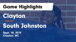Clayton  vs South Johnston  Game Highlights - Sept. 18, 2019