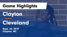 Clayton  vs Cleveland  Game Highlights - Sept. 24, 2019