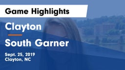 Clayton  vs South Garner Game Highlights - Sept. 25, 2019