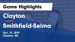 Clayton  vs Smithfield-Selma  Game Highlights - Oct. 15, 2019