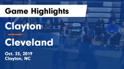 Clayton  vs Cleveland  Game Highlights - Oct. 23, 2019