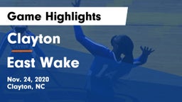 Clayton  vs East Wake  Game Highlights - Nov. 24, 2020