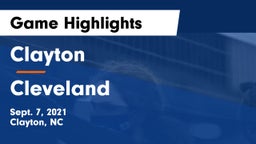 Clayton  vs Cleveland  Game Highlights - Sept. 7, 2021