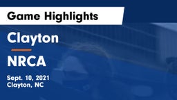 Clayton  vs NRCA Game Highlights - Sept. 10, 2021