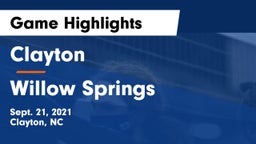 Clayton  vs Willow Springs  Game Highlights - Sept. 21, 2021