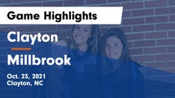 Clayton  vs Millbrook Game Highlights - Oct. 23, 2021