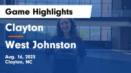 Clayton  vs West Johnston Game Highlights - Aug. 16, 2023
