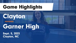 Clayton  vs Garner High Game Highlights - Sept. 5, 2023