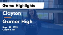 Clayton  vs Garner High Game Highlights - Sept. 28, 2023
