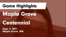 Maple Grove  vs Centennial  Game Highlights - Sept. 9, 2021