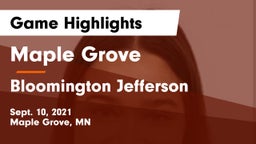 Maple Grove  vs Bloomington Jefferson  Game Highlights - Sept. 10, 2021