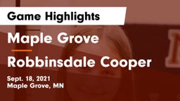Maple Grove  vs Robbinsdale Cooper Game Highlights - Sept. 18, 2021