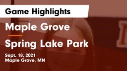 Maple Grove  vs Spring Lake Park  Game Highlights - Sept. 18, 2021