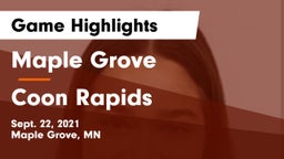 Maple Grove  vs Coon Rapids  Game Highlights - Sept. 22, 2021