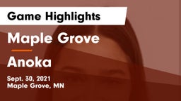 Maple Grove  vs Anoka  Game Highlights - Sept. 30, 2021