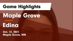 Maple Grove  vs Edina  Game Highlights - Oct. 12, 2021