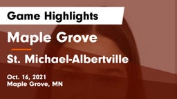 Maple Grove  vs St. Michael-Albertville  Game Highlights - Oct. 16, 2021