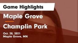 Maple Grove  vs Champlin Park  Game Highlights - Oct. 28, 2021