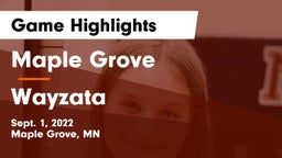 Maple Grove  vs Wayzata  Game Highlights - Sept. 1, 2022