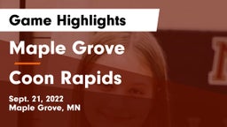 Maple Grove  vs Coon Rapids  Game Highlights - Sept. 21, 2022
