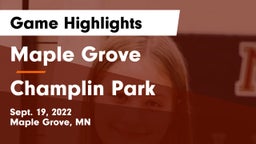 Maple Grove  vs Champlin Park  Game Highlights - Sept. 19, 2022