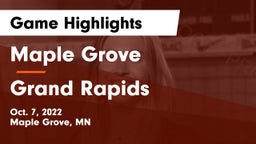 Maple Grove  vs Grand Rapids  Game Highlights - Oct. 7, 2022
