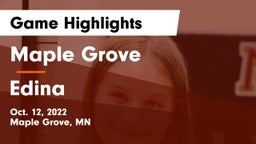 Maple Grove  vs Edina  Game Highlights - Oct. 12, 2022