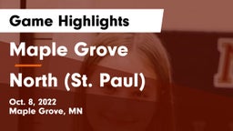 Maple Grove  vs North (St. Paul)  Game Highlights - Oct. 8, 2022