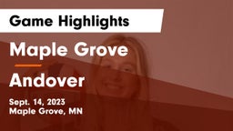 Maple Grove  vs Andover  Game Highlights - Sept. 14, 2023